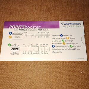 Weight Watchers Flex Points Slider Calculator For Activity Tracking